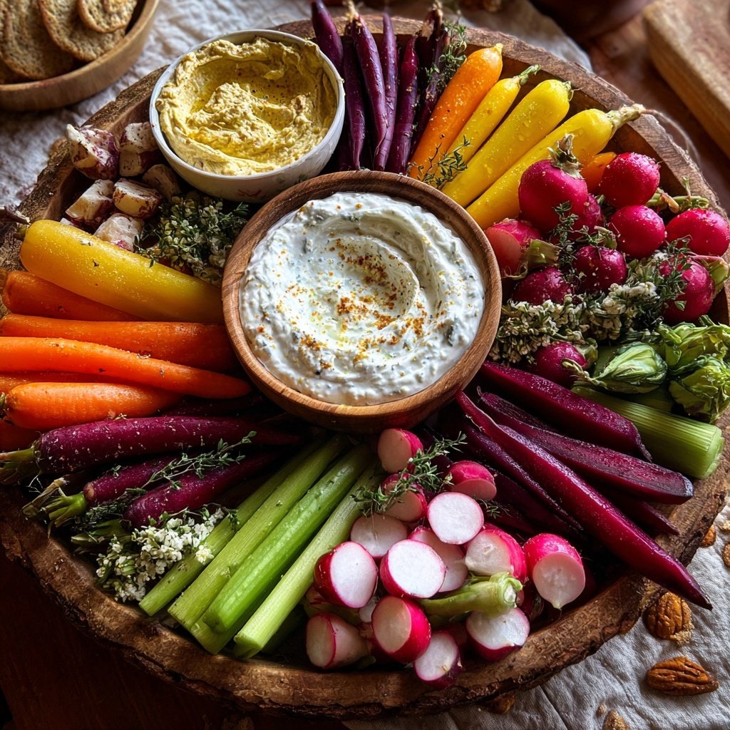 Valentines Charcuterie Board with Yogurt Dips