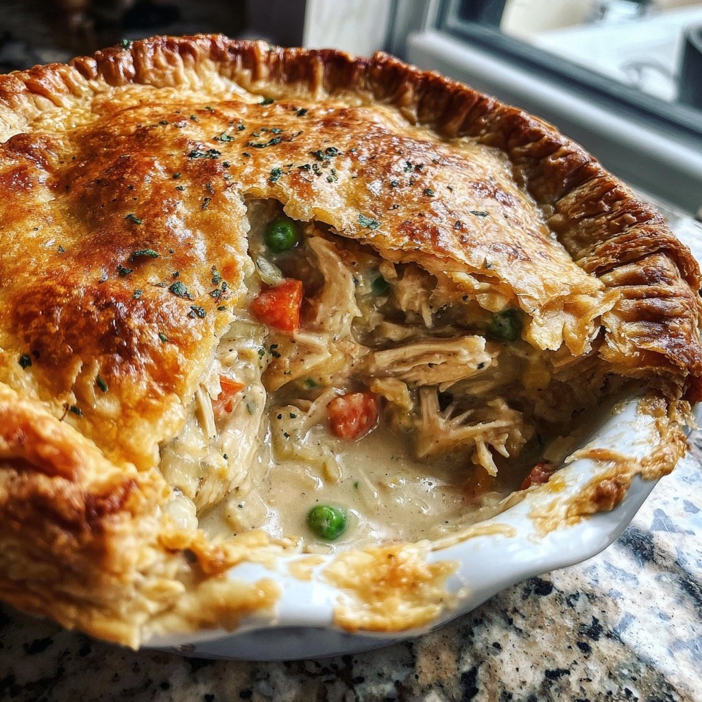 Chicken Pot Pie With Flaky Crust