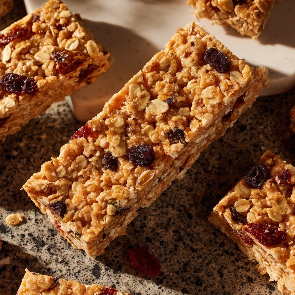Healthy Snack No Bake Granola Bars