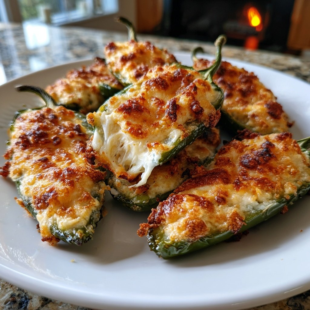 Jalapeno Poppers with Cheddar Filling
