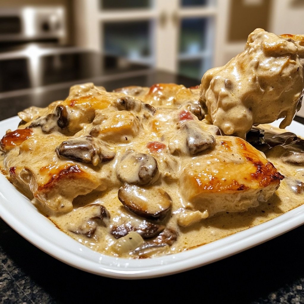 Creamy French Style Chicken Casserole a la Normande
