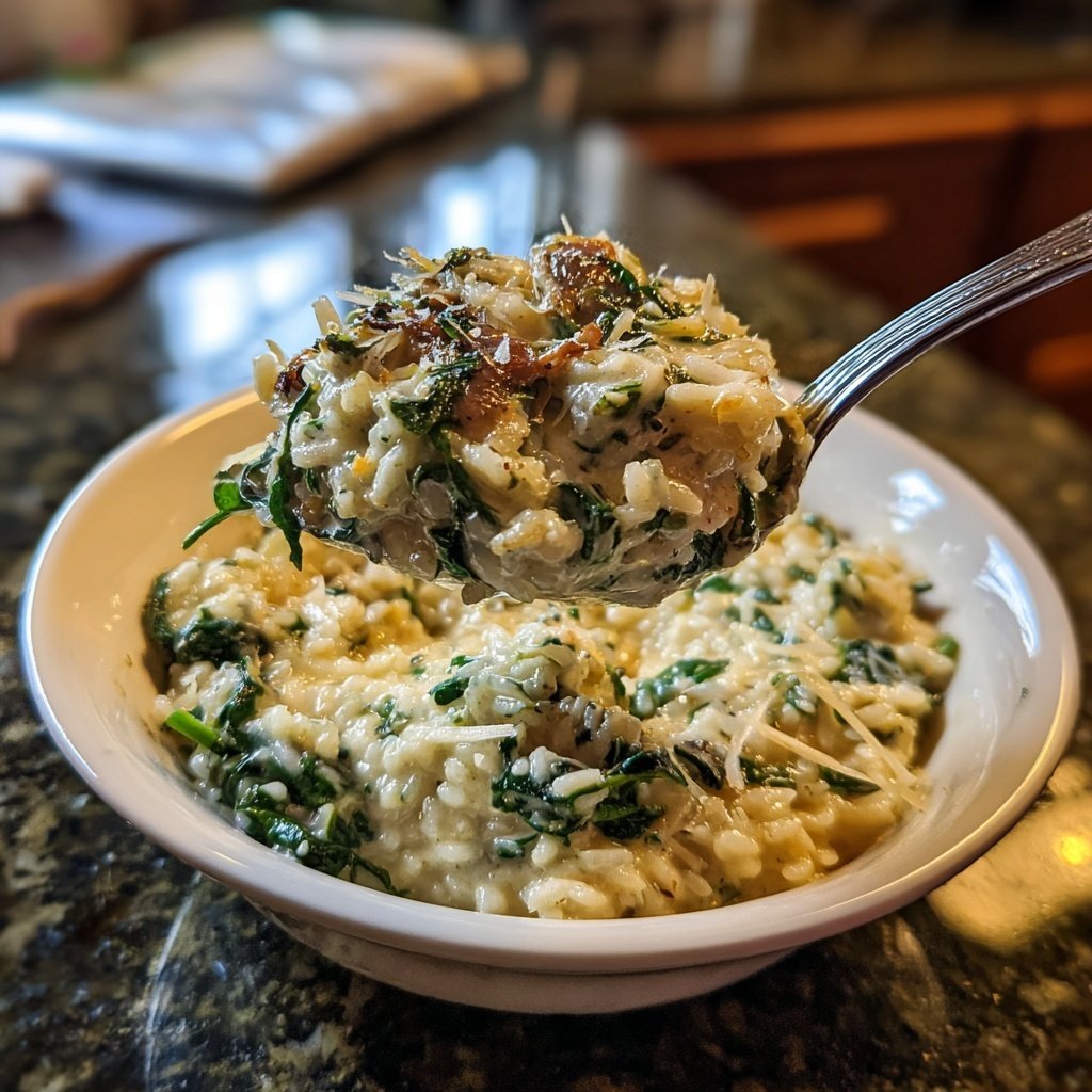 Creamy Spinach Parmesan Rice
