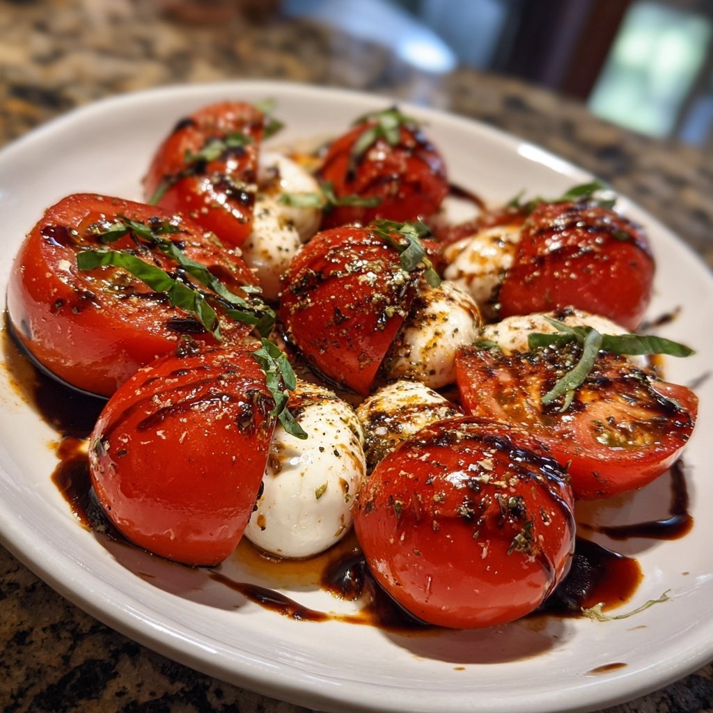 Caprese Salad with Heart Tomatoes