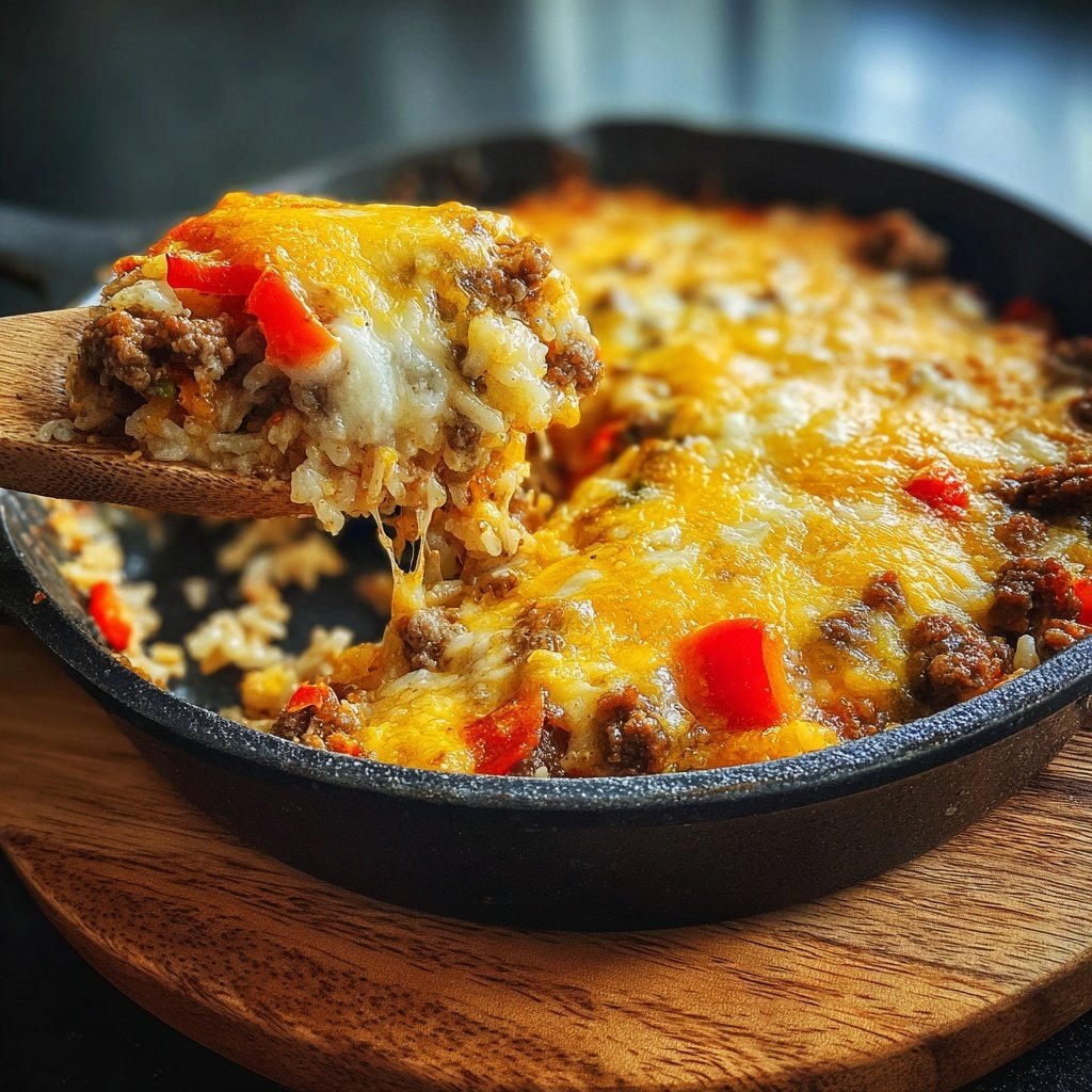 Hamburger Meat And Rice Casserole